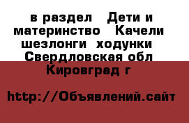  в раздел : Дети и материнство » Качели, шезлонги, ходунки . Свердловская обл.,Кировград г.